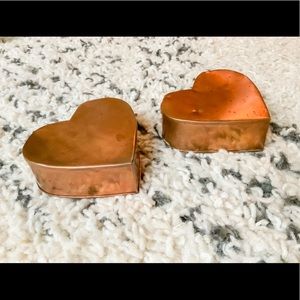 ✨SOLD✨Pair of Copper Heart Vintage Wall Pockets